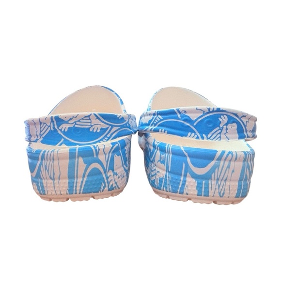 Crocs Unisex Adult Classic Duke University Blue Print Clogs, Women Men’s Crocs - Picture 8 of 11